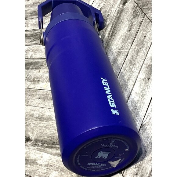 Stanley IceFlow Water Bottle Angled Spout Travel Sprots Stainless Steel Blue - Picture 11 of 12